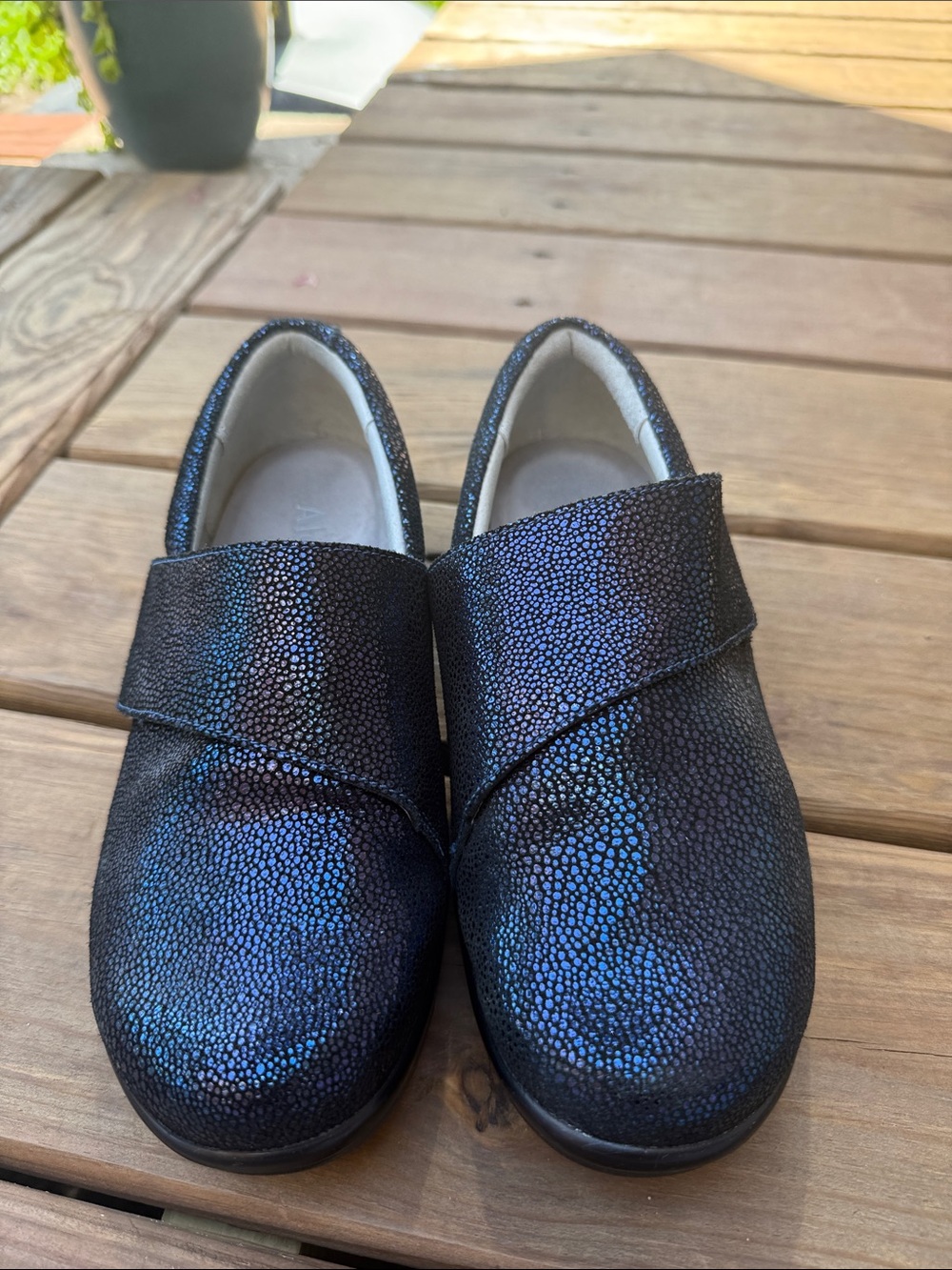 ALEGRIA Lauren Iridescent Slip-on Loafers